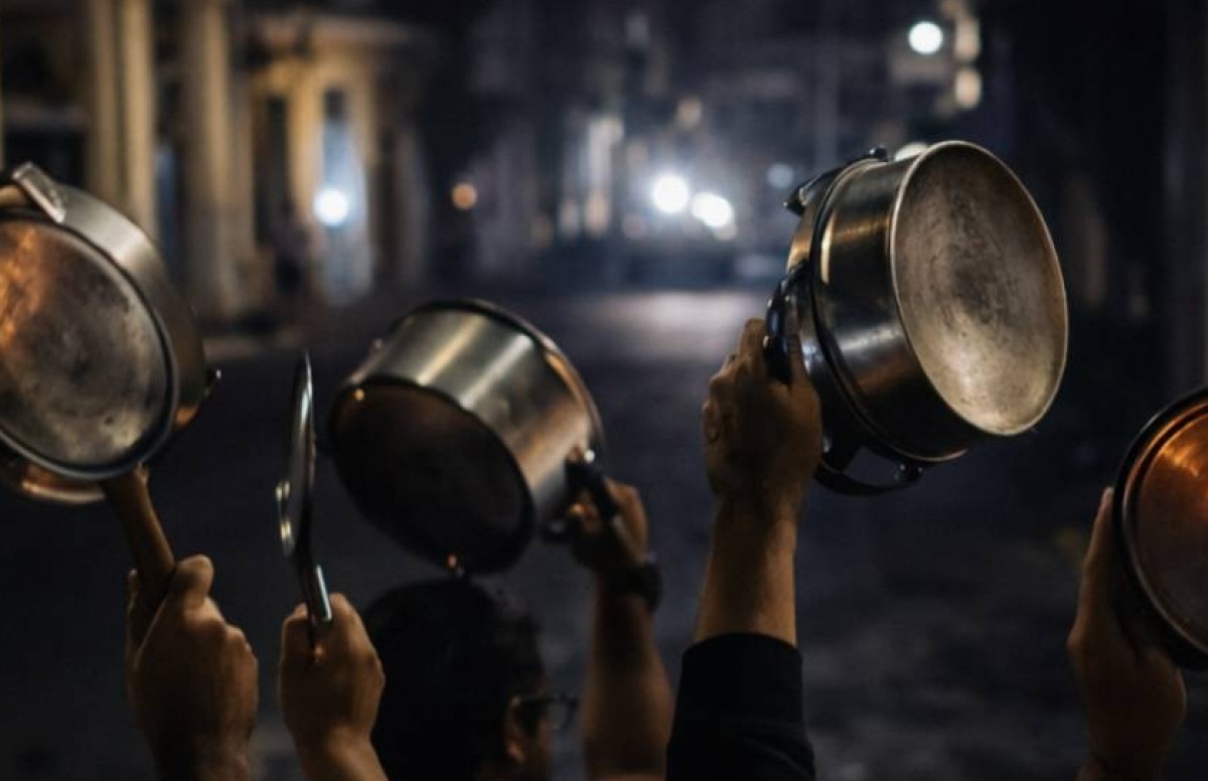 Fue una manifestación con cacerolazos que recorrió sectores del Gran SD.