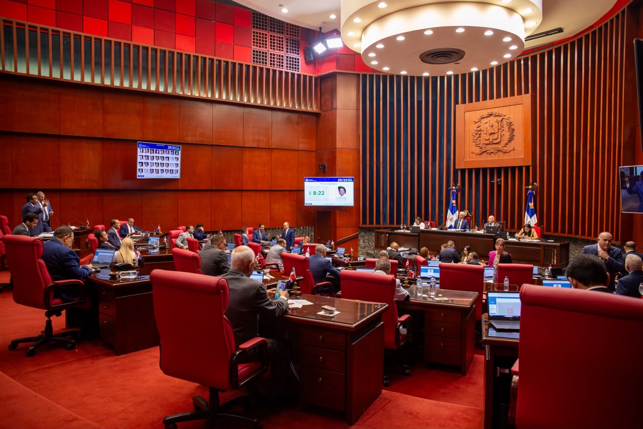 Sesión del Senado donde se aprueba la reforma policial