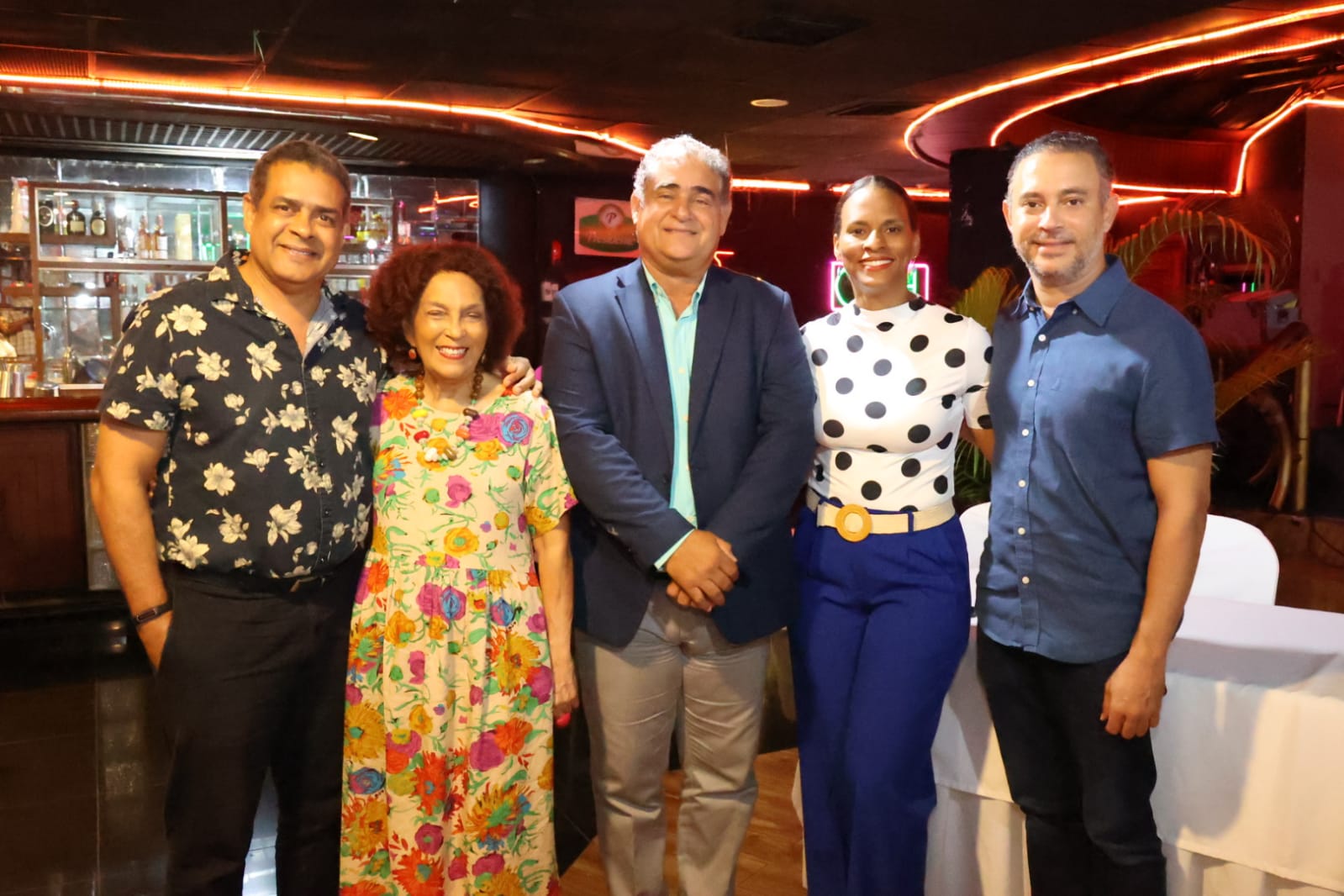 Claudio Rivera, Nuerca Mota, Generoso Castillo, Ruth Emetrio y Fausto Rojas