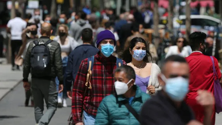 Máscaras en Nueva York.