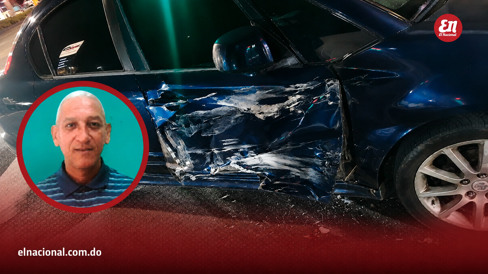 La víctima, Manuel Augusto Soto Valdez, de 59 años, se disponía a salir de su jornada laboral cuando el conductor del BMW se pasó un semáforo en rojo y chocó contra su auto.