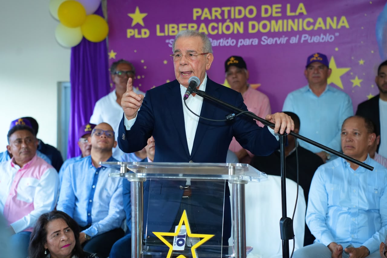 Expresidente de la República, Danilo Medina, Presidente del Partido de la Liberación Dominicana (PLD).