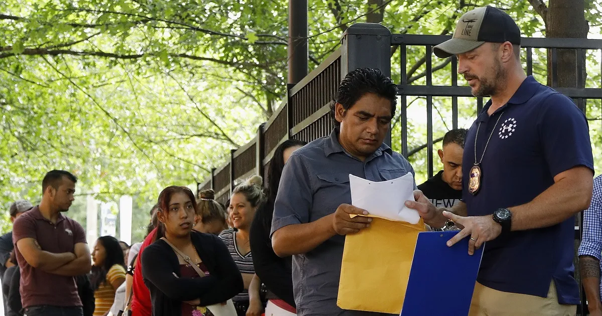 Inmigrantes a los Estados Unidos.