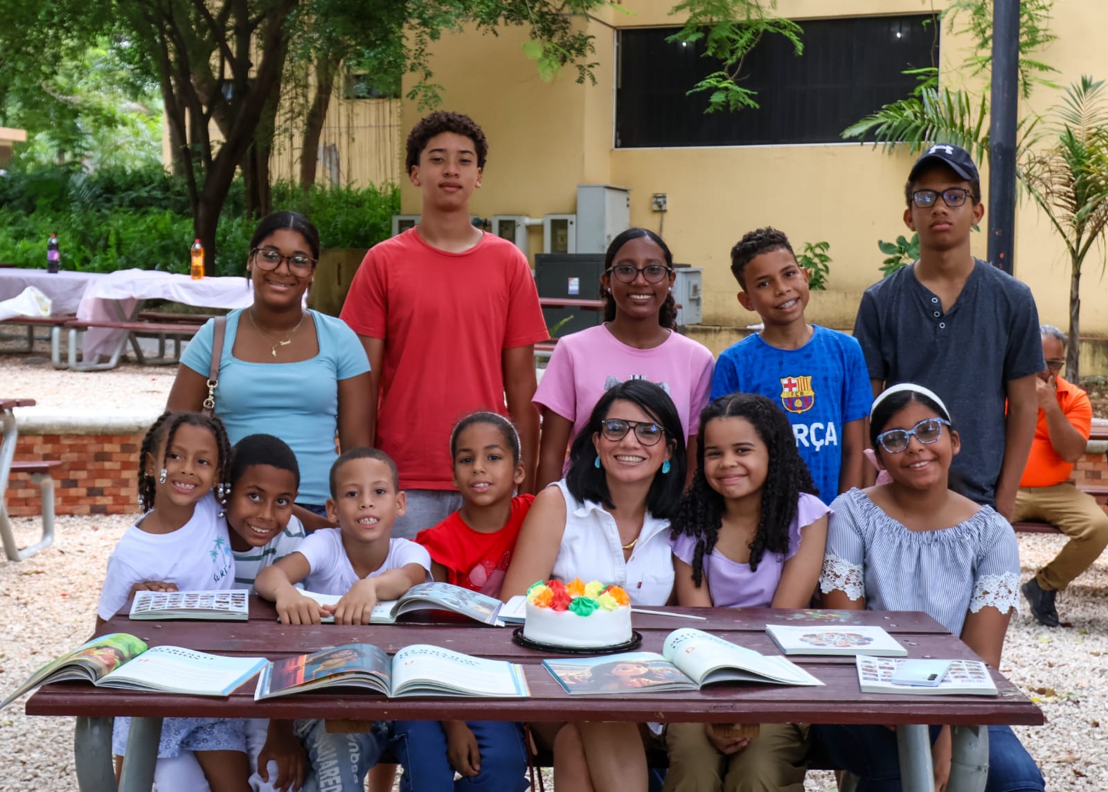 Niños que pertenecen a la fundación.