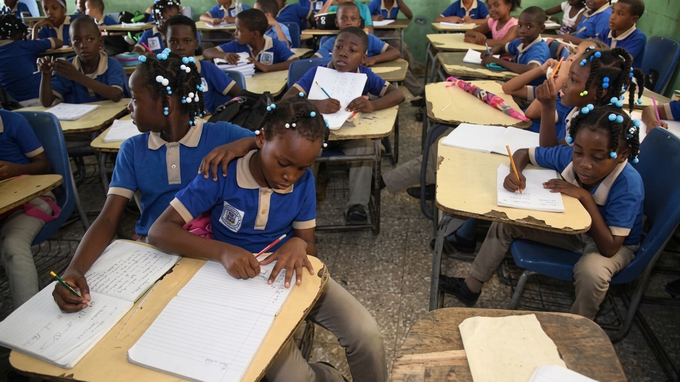 Los datos revelan que, por cada 100 estudiantes que forman parte de la matrícula pública en Haití, existen 25 estudiantes de nacionalidad haitiana estudiando en República Dominicana.