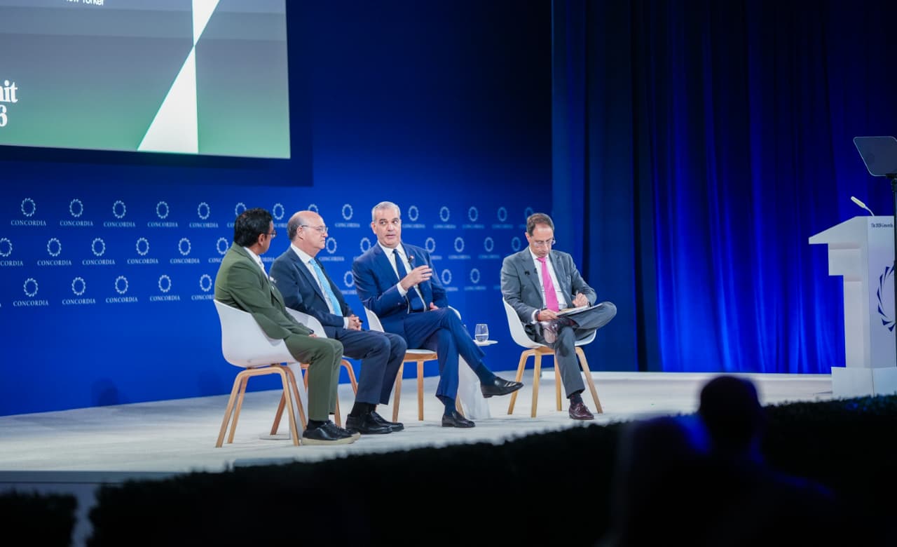 El presidente Luis Abinader durante su participación en la Cumbre Anual Concordia 2026, en Nueva York.