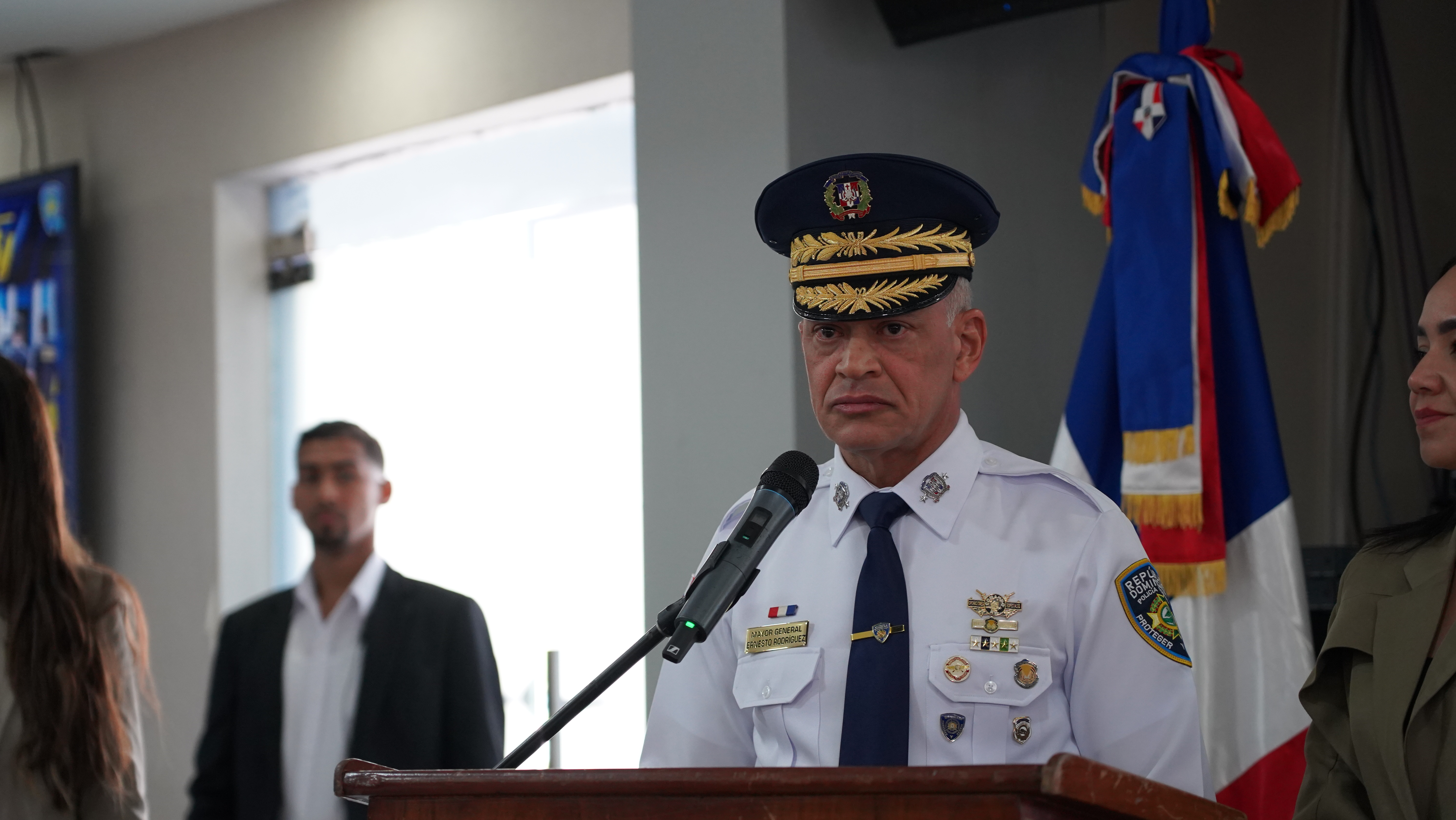 El director general de la Policía Nacional, mayor general Ernesto Rodríguez García