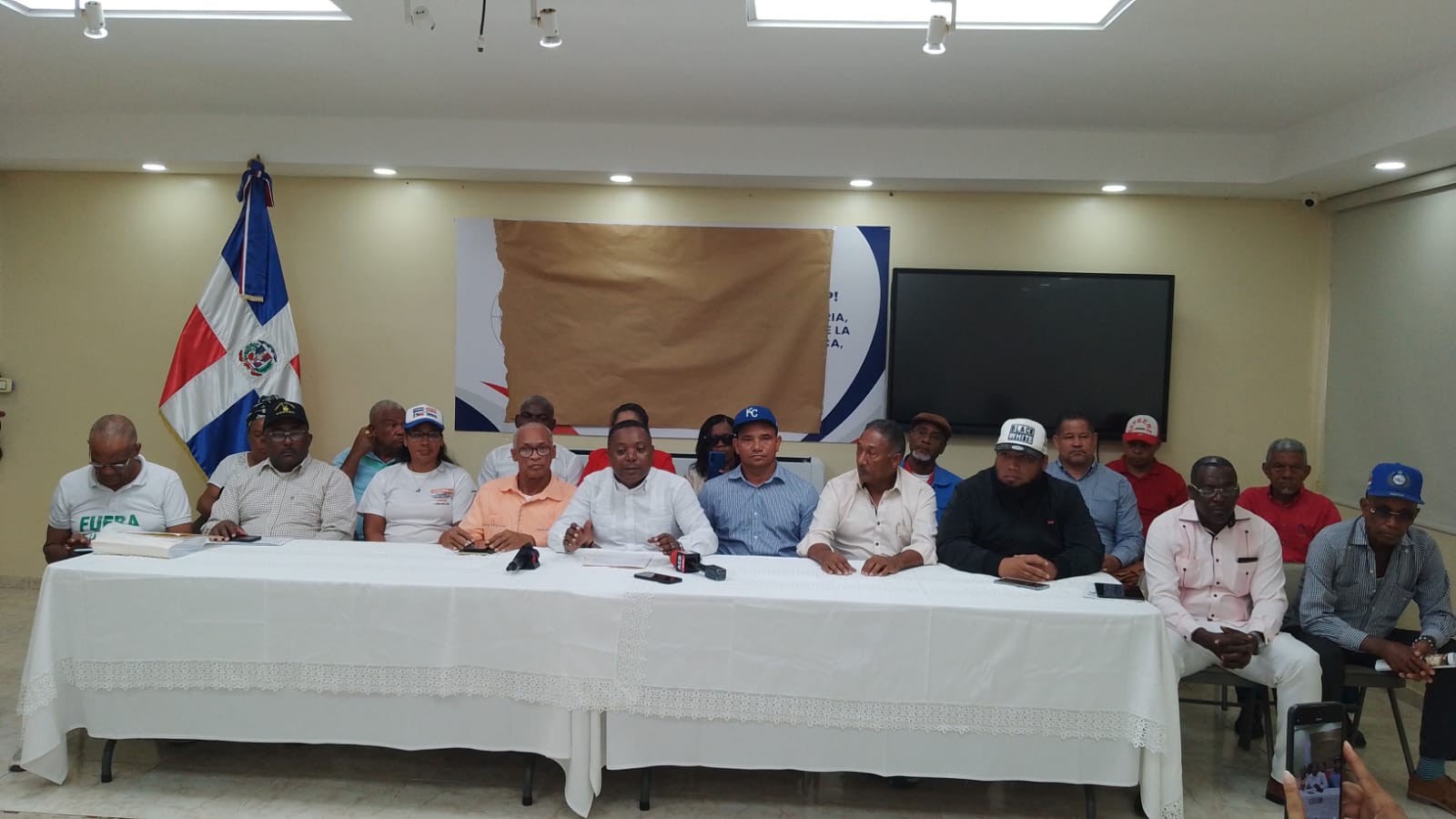 Representantes de las organizaciones convocantes a la protesta