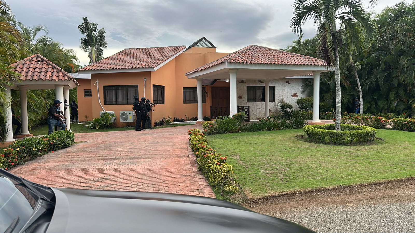 Residencia del alemán Nicola David Kahle donde se hizo el operativo.
