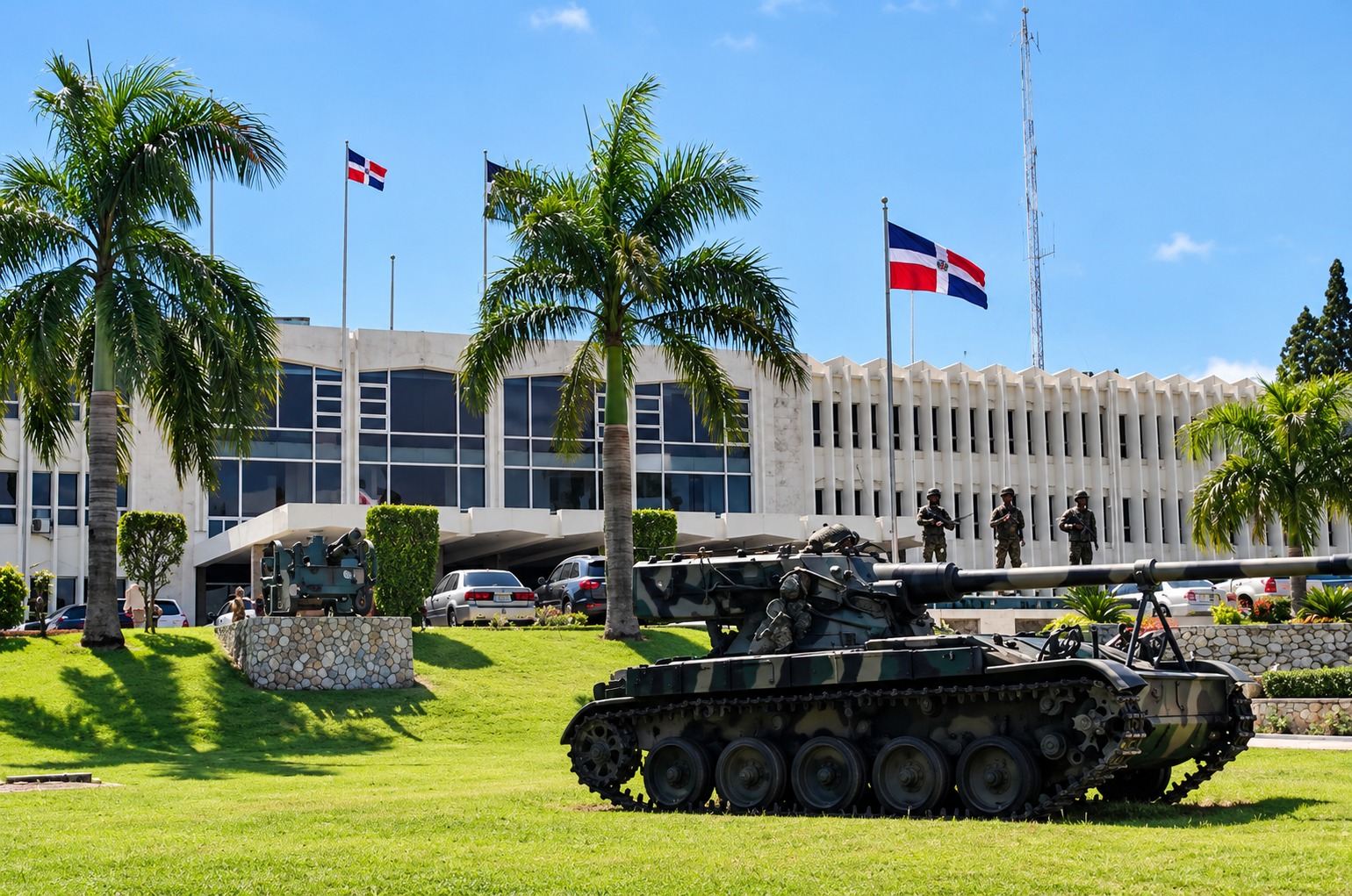 Fachada del Ministerio de Defensa.
