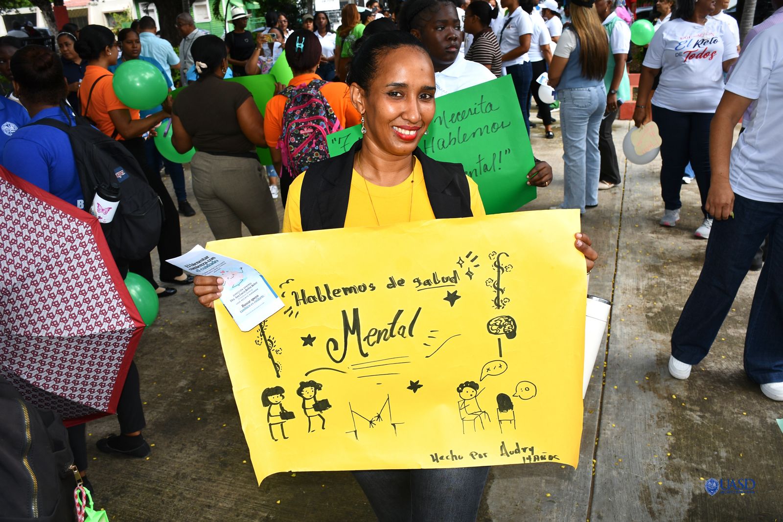 Durante una marcha en Barahona por el Día Mundial de la Salud Mental, representantes académicos y sociales pidieron ampliar la cobertura de atención, reforzar la prevención y eliminar los estigmas que afectan a quienes necesitan ayuda.