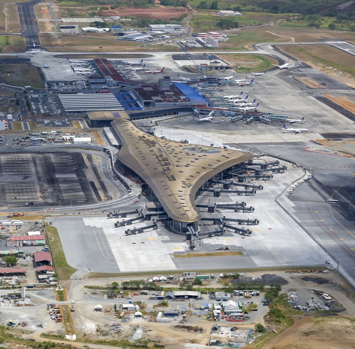 Aeropuerto Internacional de Tocumen en fotografía de archivo.