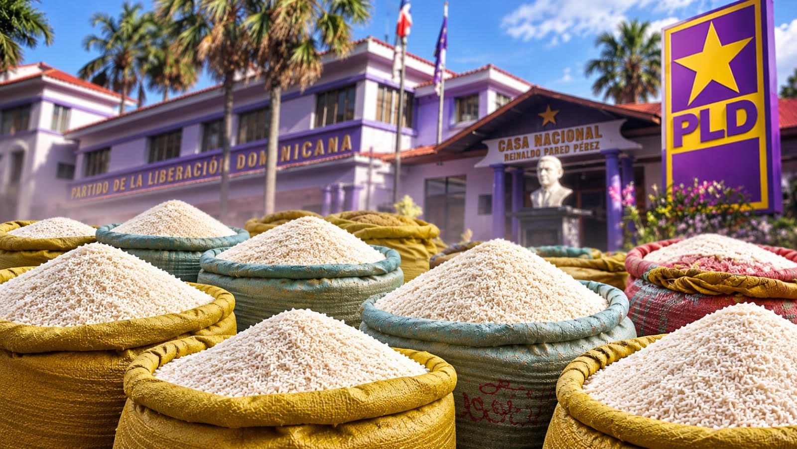 El partido morado en su acostumbrada rueda de prensa de los lunes advierte que la sobrevivencia de los productores de arroz está en peligro.