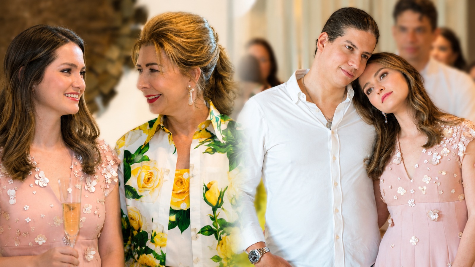 Melba Grullón junto a su hija.