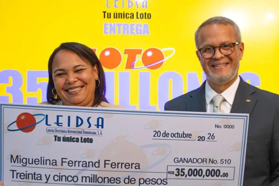 Miguelina Ferrand Herrera, ganadora de 35 millones de pesos en la lotería.