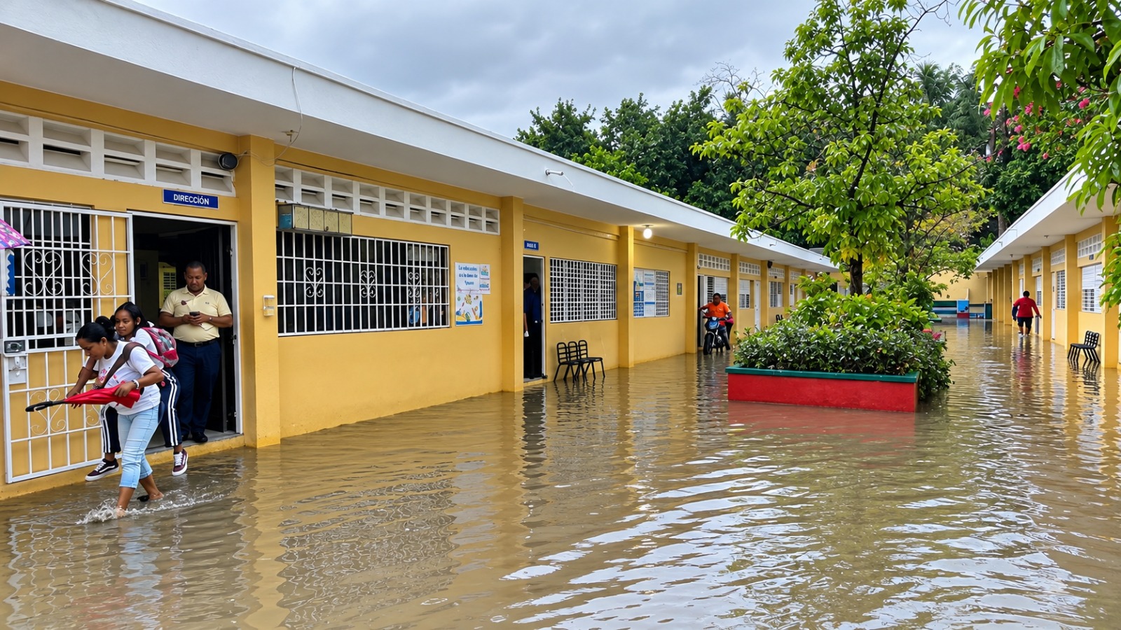 Escuela inundada/archivo