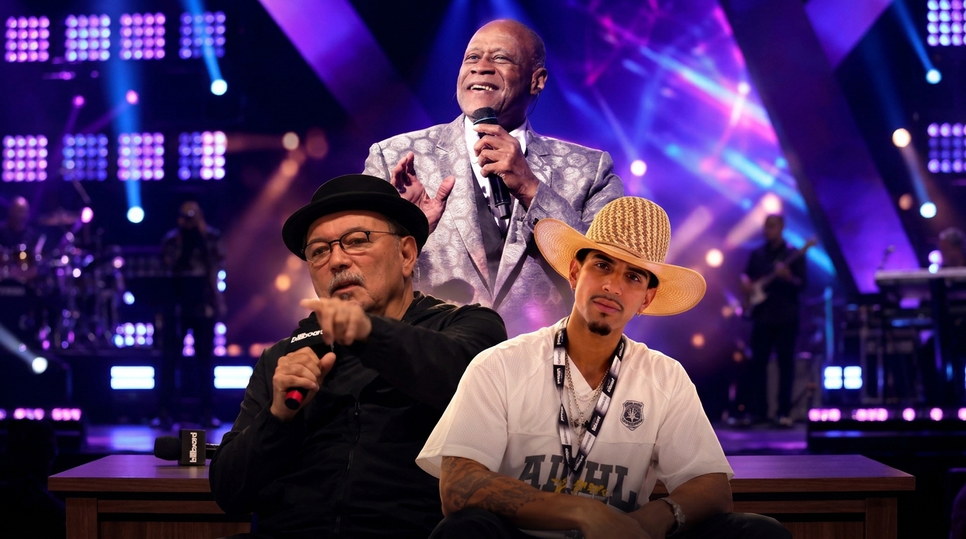 Rubén Blades, Johnny Ventura y Vigo.