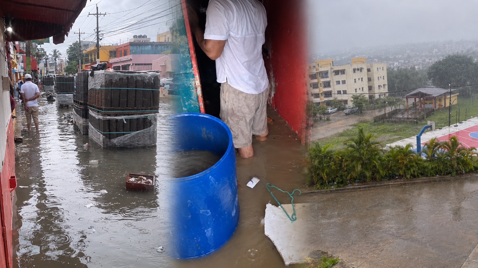 Lluvias en Santo Domingo.